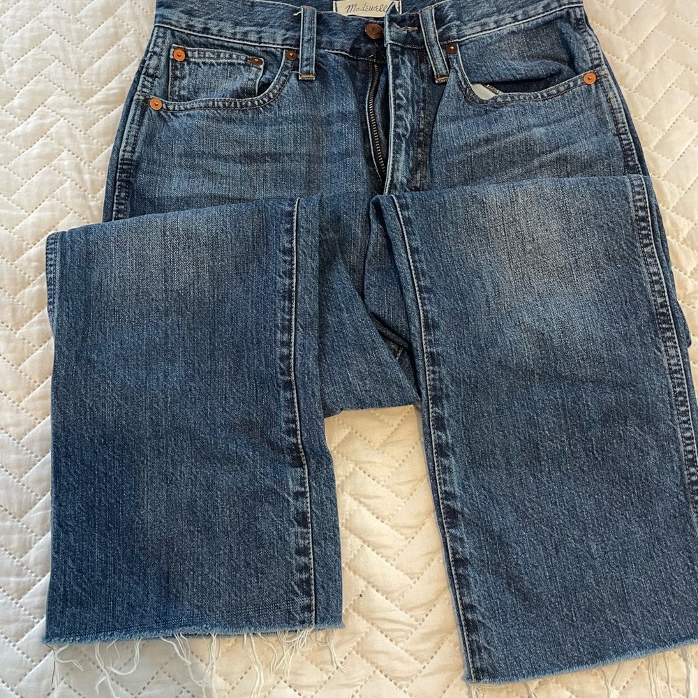 Madewell Rigid Demi-Boot Crop Jeans Size 26